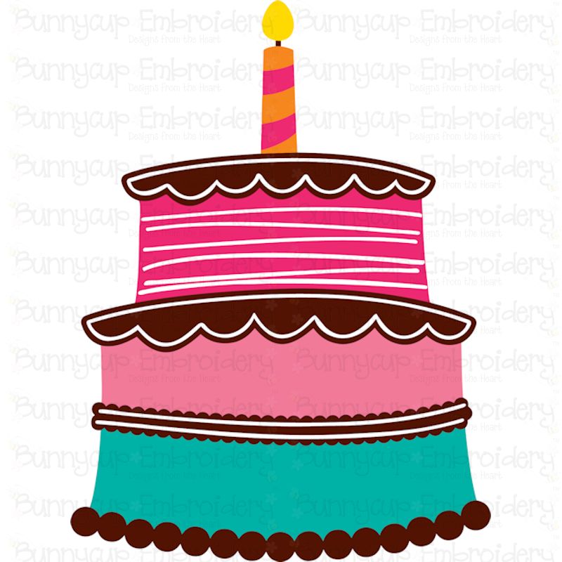 Silhouette delicious birthday cake svg By artgrarisstudio | TheHungryJPEG