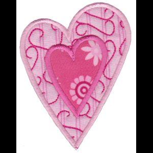 Applique Hearts Applique Embroidery Designs - Bunnycup Embroidery