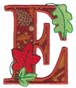 Machine Embroidery Designs | Autumn Alphabet | Bunnycup Embroidery