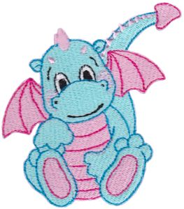 Machine Embroidery Designs | Baby Dragon | Bunnycup Embroidery