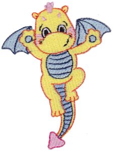 Machine Embroidery Designs | Baby Dragon | Bunnycup Embroidery