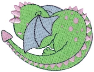 Machine Embroidery Designs | Baby Dragon | Bunnycup Embroidery