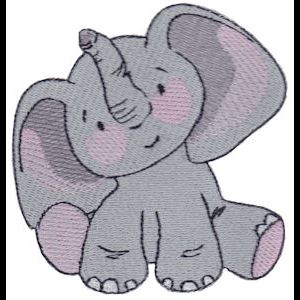 Baby Elephant Too Embroidery Designs - Bunnycup Embroidery