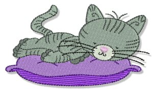 Machine Embroidery Designs | Cuddly Kitten | Bunnycup Embroidery