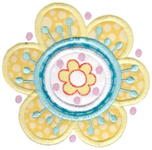 Applique Embroidery Designs | Cute Flower Applique | Bunnycup Embroidery