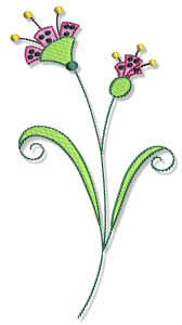 Machine Embroidery Designs | Indienne Swirls 5x7 | Bunnycup Embroidery