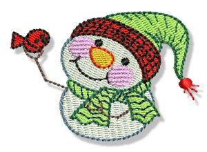 Machine Embroidery Designs | Itty Bitty Snowmen | Bunnycup Embroidery