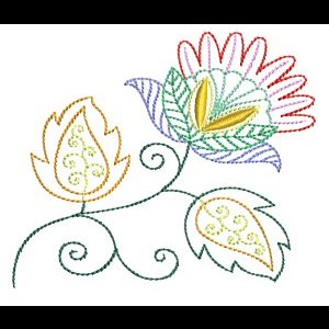 Machine Embroidery Designs | Jacobean Color Works | Bunnycup Embroidery