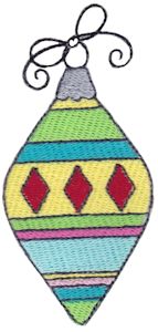 Machine Embroidery Designs | Retro Christmas Ornaments | Bunnycup ...
