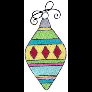 Retro Christmas Ornaments Embroidery Designs - Bunnycup Embroidery
