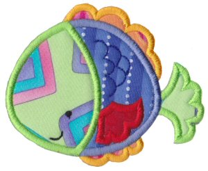 Applique Embroidery Designs | Sea Creatures Applique | Bunnycup Embroidery