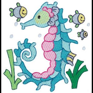 Seahorses Embroidery Designs - Bunnycup Embroidery