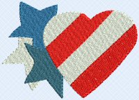 Stars N Stripes Embroidery Designs - Bunnycup Embroidery