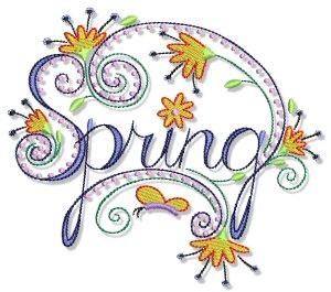 Download Machine Embroidery Designs | Swirly Spring | Bunnycup Embroidery